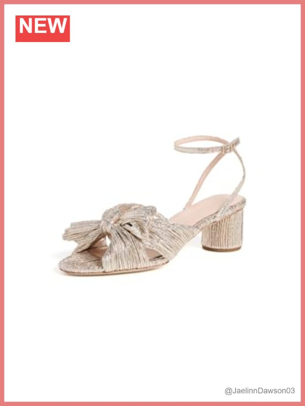 Loeffler Randall Dahlia Pleated Knot Mule with Ankle Strap, Cushioned